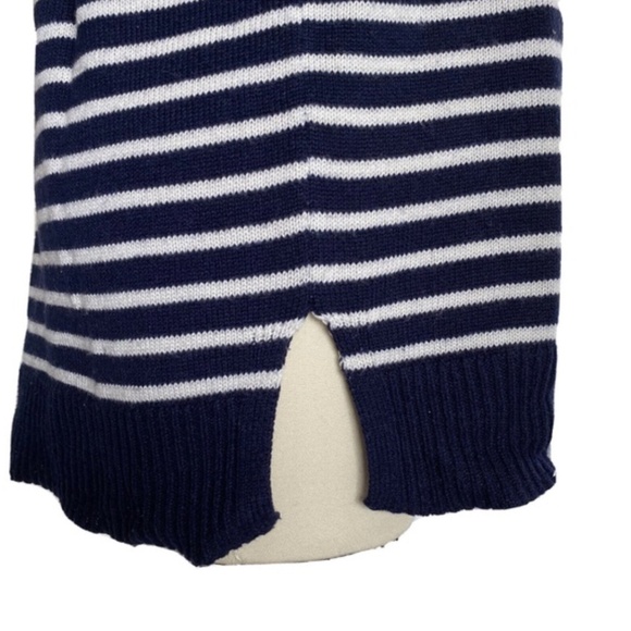 Lauren Ralph Lauren Navy & White Striped Pullover Sweater - Picture 10 of 12